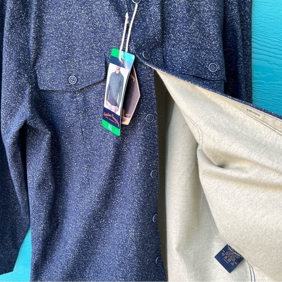 FREEDOM FOUNDRY FLANNEL CHAMOIS SHACKET STARRY SKY SIZE XL NWT - Picture 4 of 10